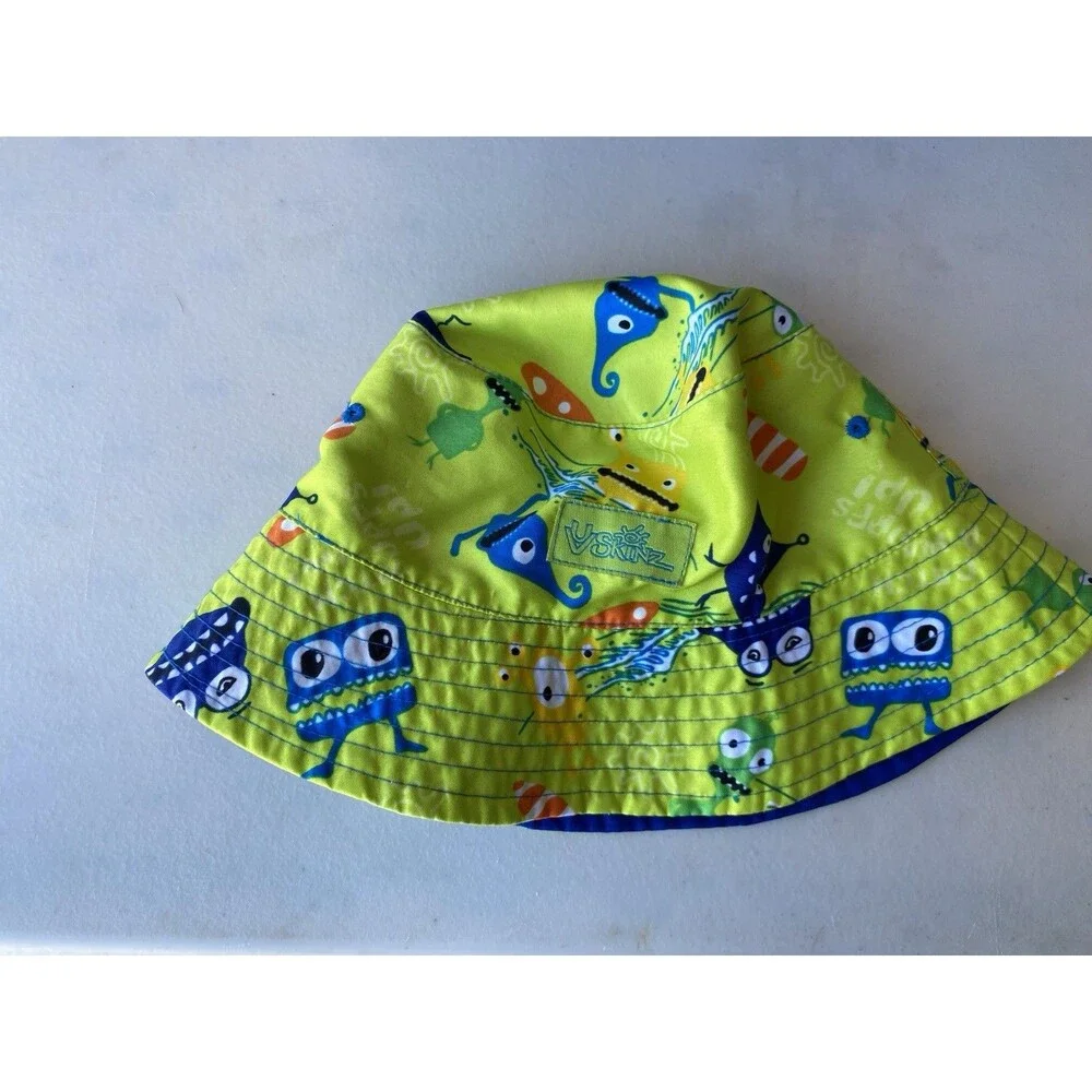 UV Skinz Reversible Monster Print Bucket Hat 12-24M Protection UPF 50+